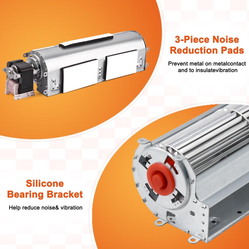 Replacment Fireplace Blower Kit for Desa Tech, FMI, Vanguard, Vexar, Astria Fireplace, GA3560A GA3650TB GA3700 BK BKT GA3560T GA3700T GA3700TA GA3700TB Fireplace Blower Fan Kit for Desa