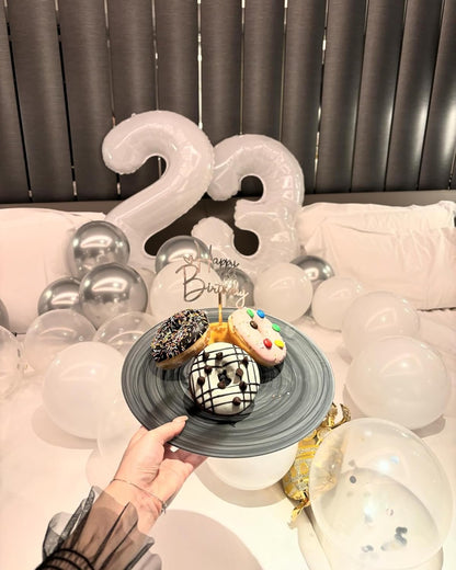 Number 13 Balloon by [Brand Name] - 40-Inch White Birthday Decoration for 13th Party Supplies