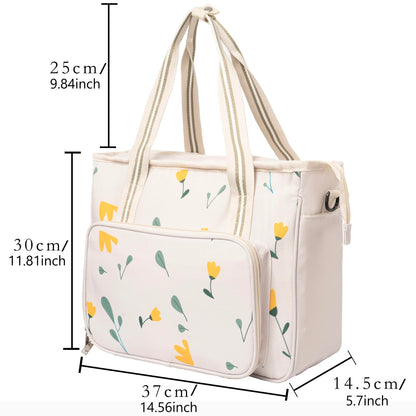 Peirich Embroidery Kits Storage Bag, Portable Craft Carry Case, Sewing Kits Embroidery Supplies Storage Bag and Embroidery Project Carrying Bag (Bag Only) for Beginner, Adults