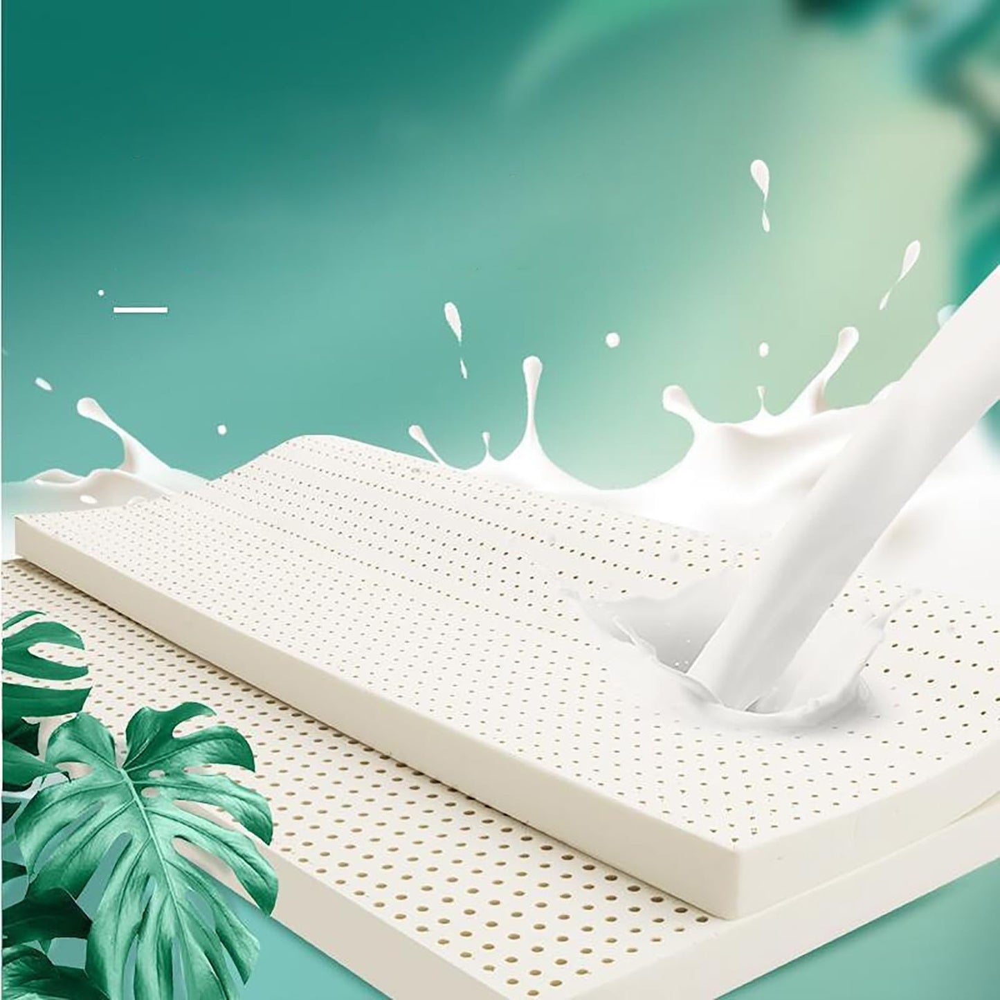 BIRJXVTO Natural Latex Mattress Topper,Premium Latex Mattress Topper,Washable Natural Latex Mattress Imported Natural Rubber Pure Mattress,3in,200x220cm(79x86in)