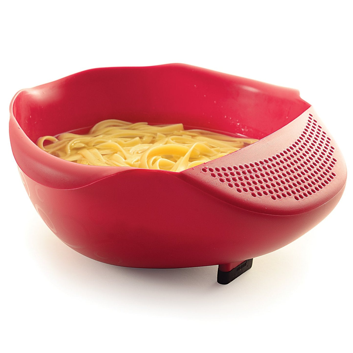 Norpro NOR-2176 Plastic Serving Bowl with Strainer , Red
