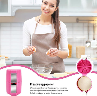 Household Egg Shell Opener,2025 Upgraded Egg Shell Opener for Hard Boiled,Mini Portable Handheld Egg Cracker Tool,Multifunctional Kitchen Gadgets (3 Pcs (Mix Color))