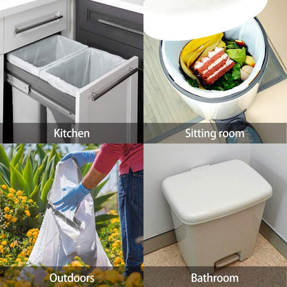 2.6 Gallon 220 Counts Strong Drawstring Trash Bags Garbage Bags by Teivio, Bathroom Bin Liners, 2,2.5,3 Gal Small Plastic Bags for home office kitchen, fit Code R 10 Liter Trash Can