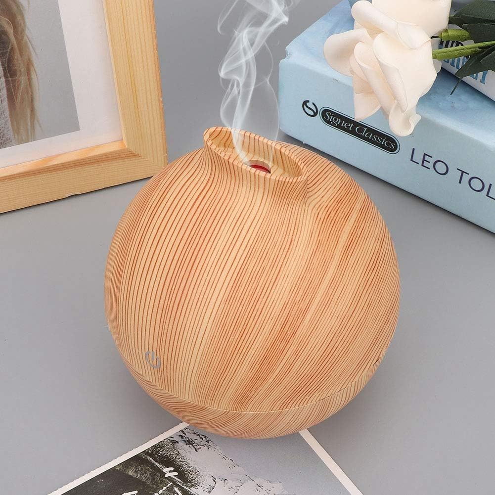 Mini Humidifiers, 130ml USB LED Aroma Essential Oil Diffuser for Room Bedroom Office (Light)