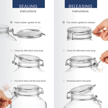Bormioli Rocco Fido Clear Jar, 33-3/4-Ounce