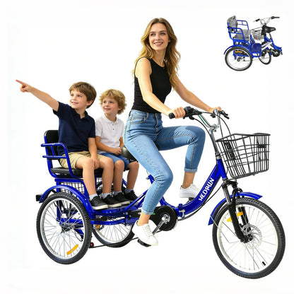 Adult Tricycle, 20 inch Folding Tricycle 3 Wheel Bike for Women,Men,Seniors, Cruiser Bike 3 Wheel Trike for Shopping Load 450Ib (1)