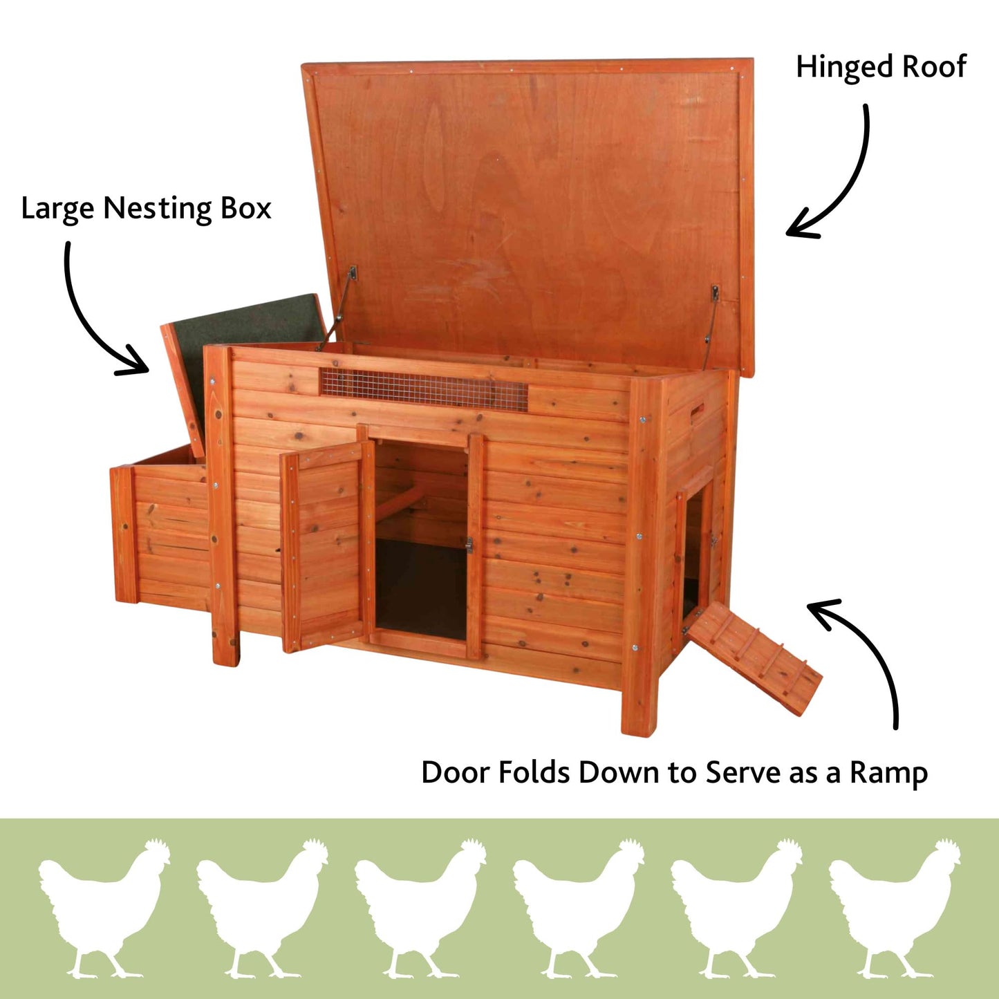 TRIXIE Pet Products Chicken Coop, 59 x 30.75 x 32.25 inches