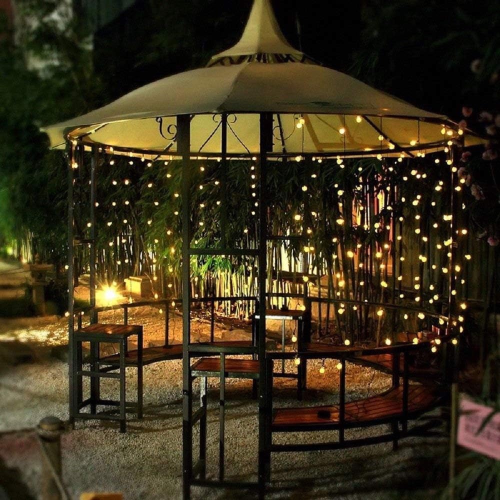 WFGGEH 10ft 20 Globe Plug in String Lights, LED Warm White Globe Fairy Lights for Birthday Christmas Wedding Party Home