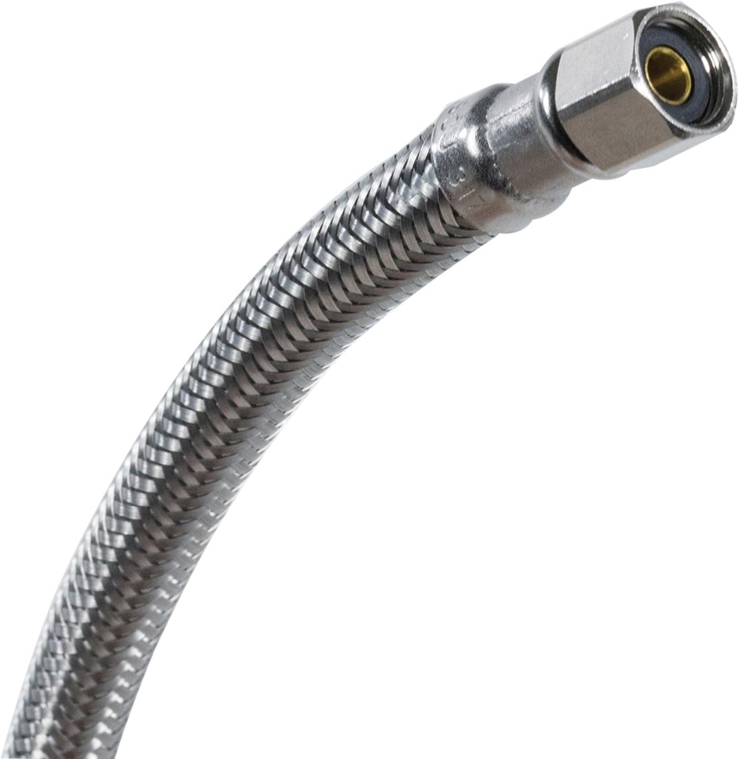 Certified Appliance Accessories Ice Maker Water Line: 7 Feet, PVC Core with Premium Braided Stainless Steel