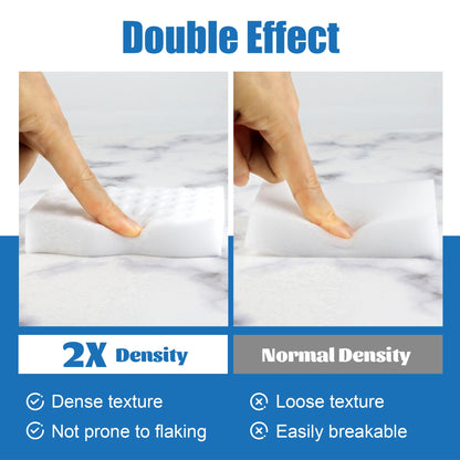 20 Pack Magic Sponges Cleaning Eraser, 2X Density Melamine Sponge,Cleaning Pad for Bathroom,Kitchen,Dish,Furniture, Floor,Wall,Shoe,Cleaner, Non-Scratch Scrub Foam (20)