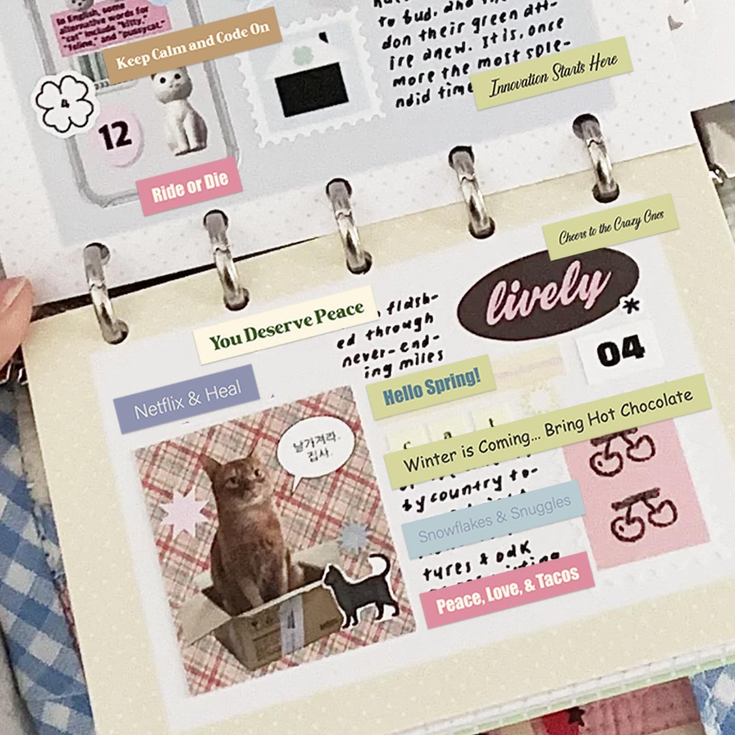 PRSTINCOL 2346PCS Quote Stickers,48 Sheets Scrapbook Supplies Kit Word Stickers for Journaling, Card Making, Vision Board Supplies for Adults Crafting