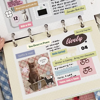 PRSTINCOL 2346PCS Quote Stickers,48 Sheets Scrapbook Supplies Kit Word Stickers for Journaling, Card Making, Vision Board Supplies for Adults Crafting