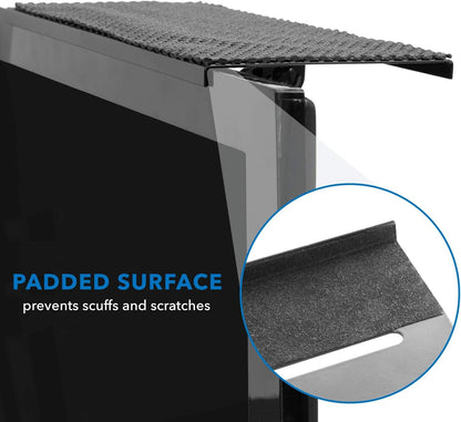 12 13.2 lb Mount-It! Above TV Shelf for Wall Mounted TV Adjustable No-Drill TV Top Shelf for Cable Box & Streaming