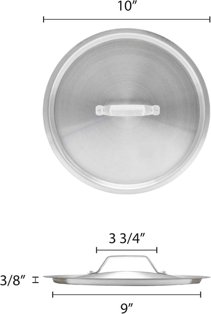 ALSKSS104 Sauce Pan Lid by Thunder Group - 4-1/2 Qt, 10" Dia. X 3/8" Thickness