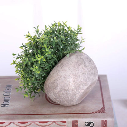 HC STAR Artificial Mini Fake Plant - Potted Decorative Lifelike Green Plants for Indoor and Outdoor Room Decor