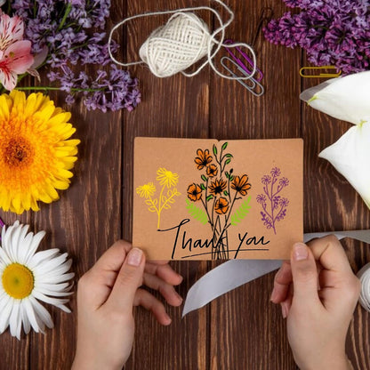 Baychendoo 15 Pcs Floral Craft Stencils - 5.9x7.87 Inch Reusable Spring Wildflower Bouquet Templates for DIY Wood Painting, Scrapbooking, Fabric Art, Canvas Projects & Handmade Home Decor
