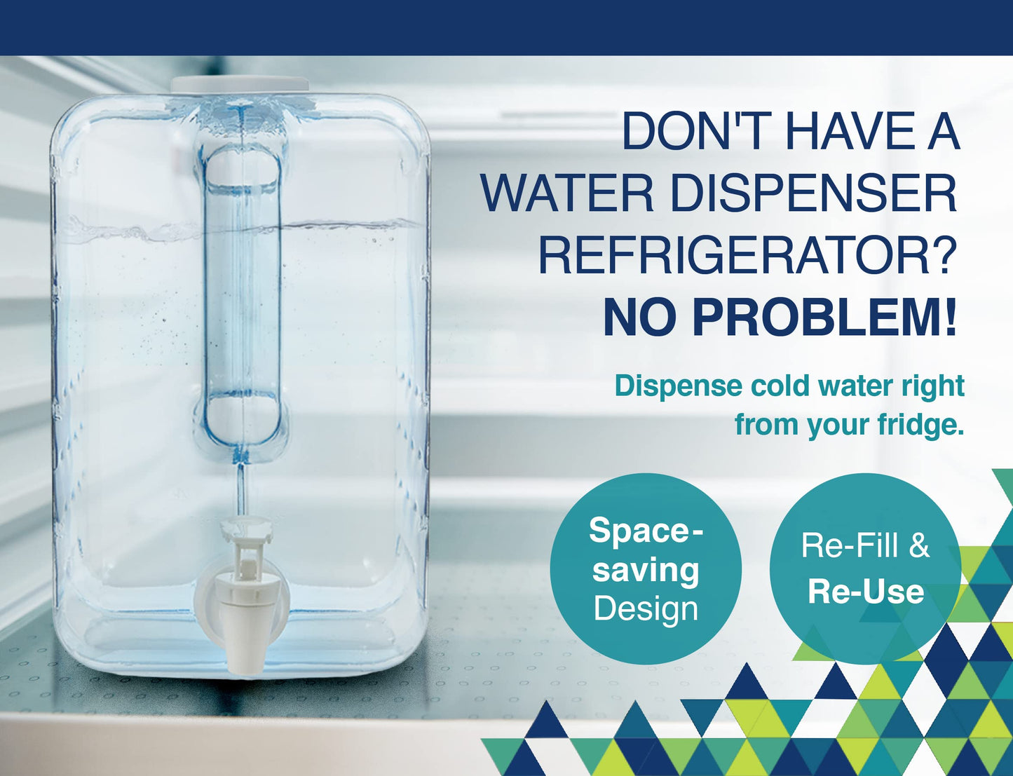 Arrow Home Products 2 Gallon Drink Dispenser for Fridge - Plastic Beverage Dispenser with Spigot for Easy Dispensing - BPA Free Plastic - Convenient Handle, Easy-Pour Spout