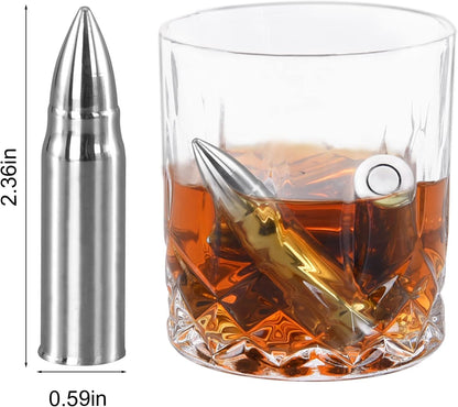 EooCoo Mens Gifts, Whiskey Stones Gift Set with 6 Pcs Stones and Box, Reusable Ice Cubes for Drinks, Cool Gadgets Bourbon Mens Gifts for Dad, Husband, Whiskey Lover