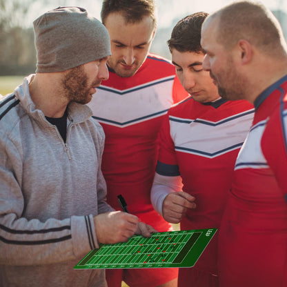 LEAP Coach Board Double Sided Design Premium Dry Erase Clipboard with Dry Erase Marker Pen and Pen Holder for Soccer, Basketball, Ice Hockey, Baseball, Football