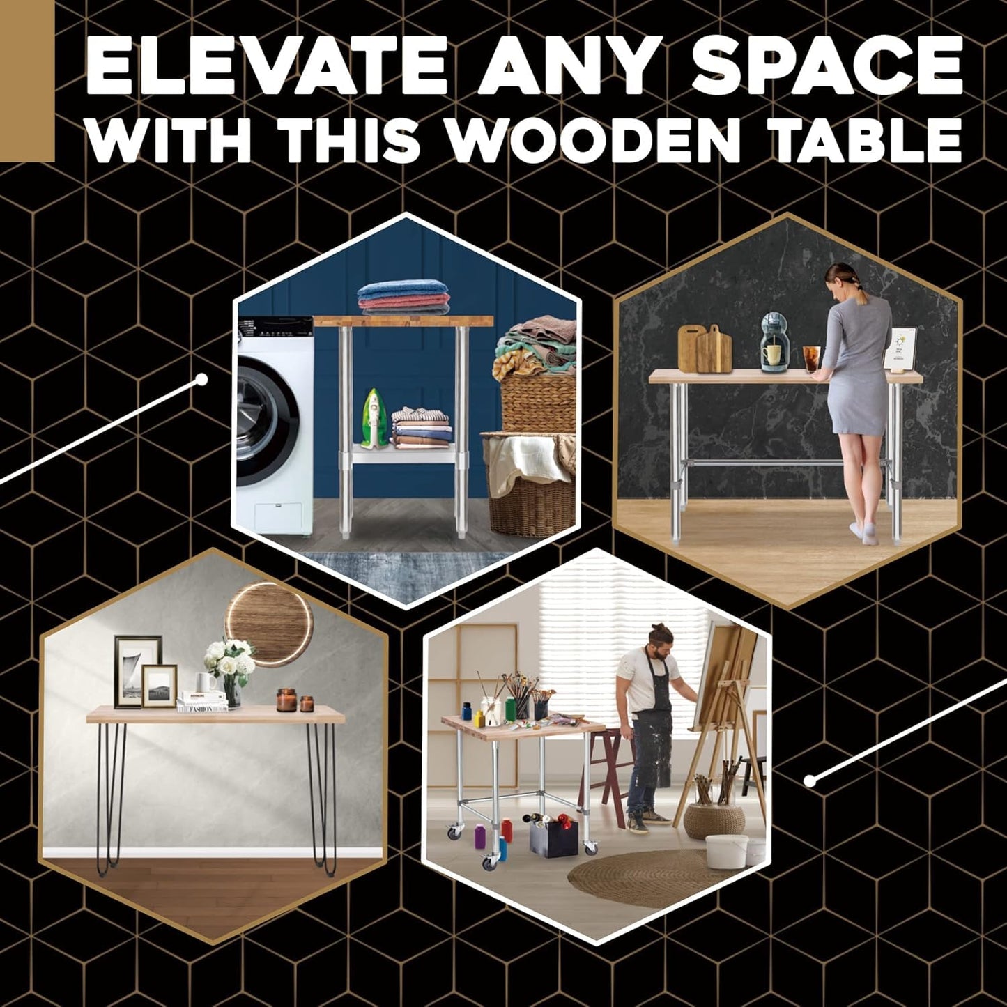 DuraSteel 30x72 Butcher Block Countertop - Maple Solid Wood Workbench for Kitchen, Restaurant, Cabinet, Desk Top, Wood Board, Large Counter Cutting Island Long, Bakery Worktable Dough - Table Top Only