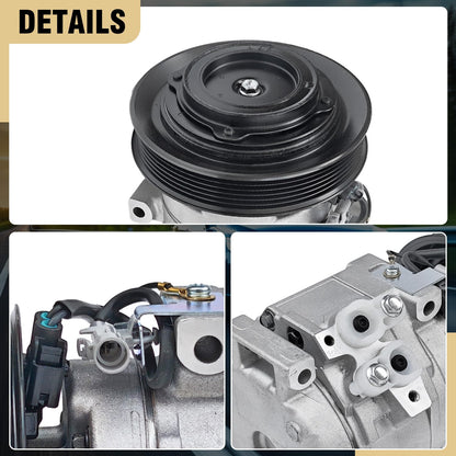 Aspligo Air Conditioner AC Compressor with A/C Clutch Fits for Toyota Corolla 2003-2008, Matrix 2003-2008 L4 1.8L,CO 27000C,158386, 8832002120, 883200212084, 8840302050, 8841002130, 8841102050