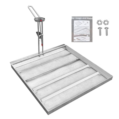 ZUCCIO Commercial 13.75 x 13.75 inch stainless steel fryer filter -550 micron mesh can replace Frymat TK45 fryer - compatible with Avantco and Pitco fryers - extends the life of cooking oil by 40%