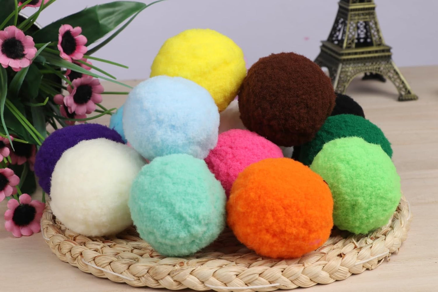 YYCRAFT 20pcs Jumbo Pom Poms Balls, 2 Inch for DIY Creative Crafts and Party Decorations