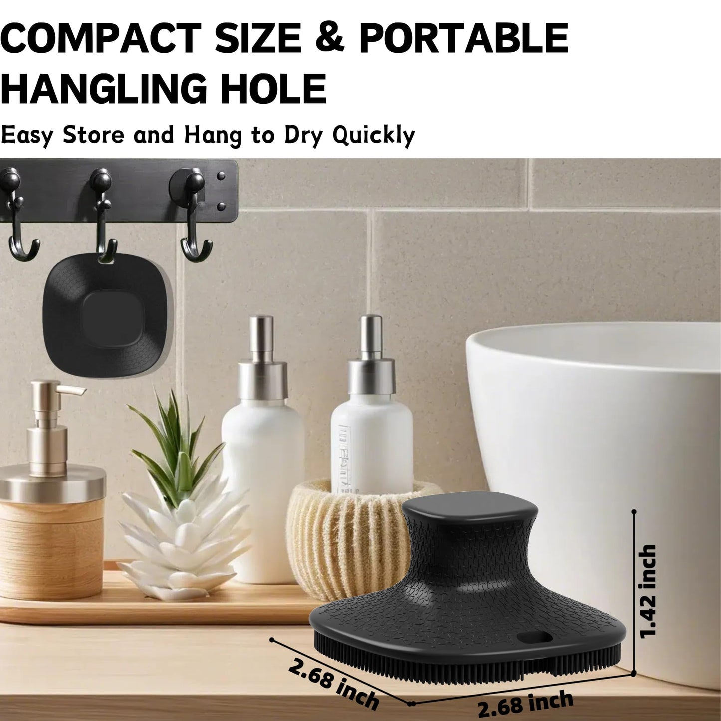Face Scrubber, Gentle Pore Scrubber Silicone Face Exfoliating Scrubber, Face Wash Brush Manual Waterproof Cleansing Skin Care Face Scrub Wash Brushes for Men and Women