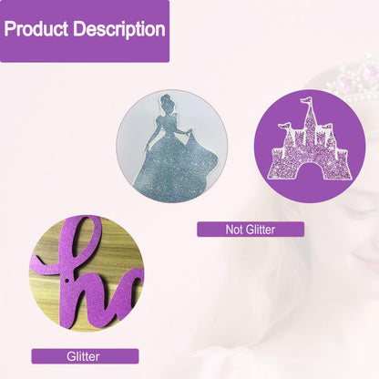 Neyeidru Princess Birthday Banner Decorations - Pink Happy Birthday Garland Glitter Bunting for Girls Coquette Birthday Party Decorations Favor Supplies
