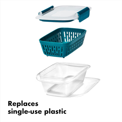 PREP AND GO CONTAINER WITH COLANDER by OXO GG