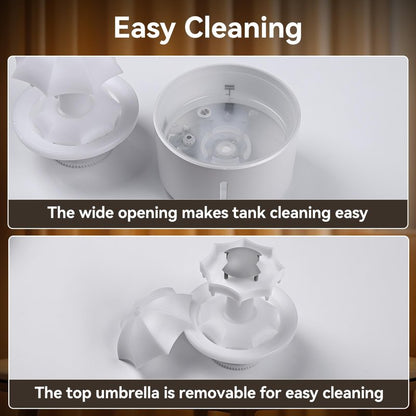 Missfly 300ml Cloud Shape Cool Mist Humidifier Diffuser, 360° Rotatable, Quiet Auto Safety Shutoff, Easy Refill Home Bedroom Office (White)