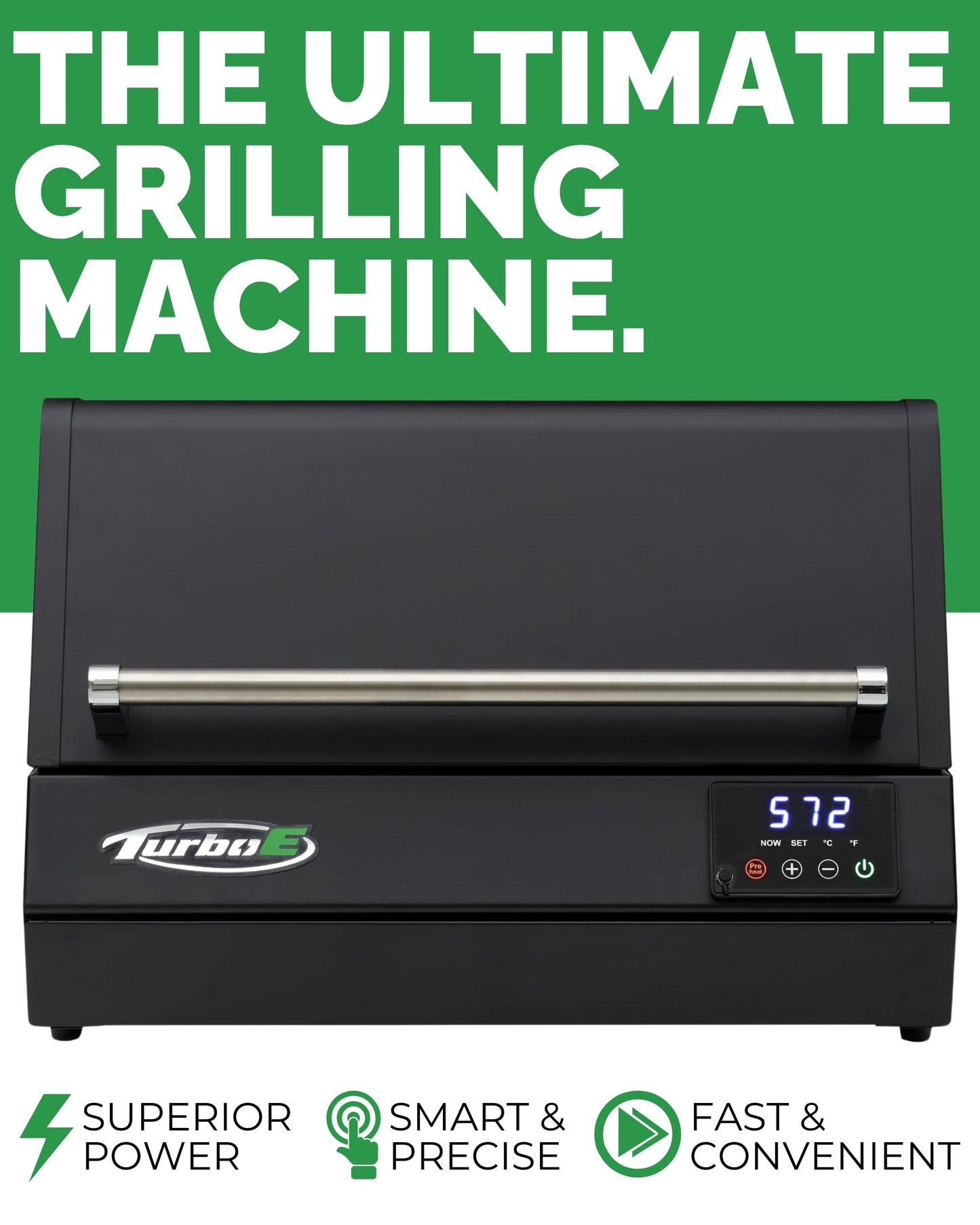 PlugNGrill Turbo E XL Electric Grill, 1700W Infrared, Warming Rack and Probe, Apartment Friendly
