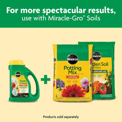 Miracle-Gro Shake 'N Feed All Purpose Plant Food - Nourishes Indoor & Outdoor Plants, 4.5 lbs.