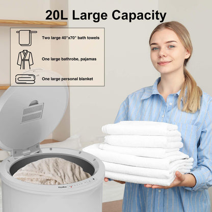 Ultra Large Capacity Towel Warmer Bucket, Rapid Heating with Timer, One-Button Digital Display Control, Safety Lock, Gifts for Him & Her, Auto Shut-Off, Fits 2 Large, Blankets, Bathrobes, PJ's