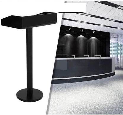 LaseVe Lectern Podium Stand, Lectern Free-Standing Floor Standing Pulpit Hotel Restaurant Entrance Podium Welcome Table Speaking Stage Master of Ceremonies for Church School Presentation