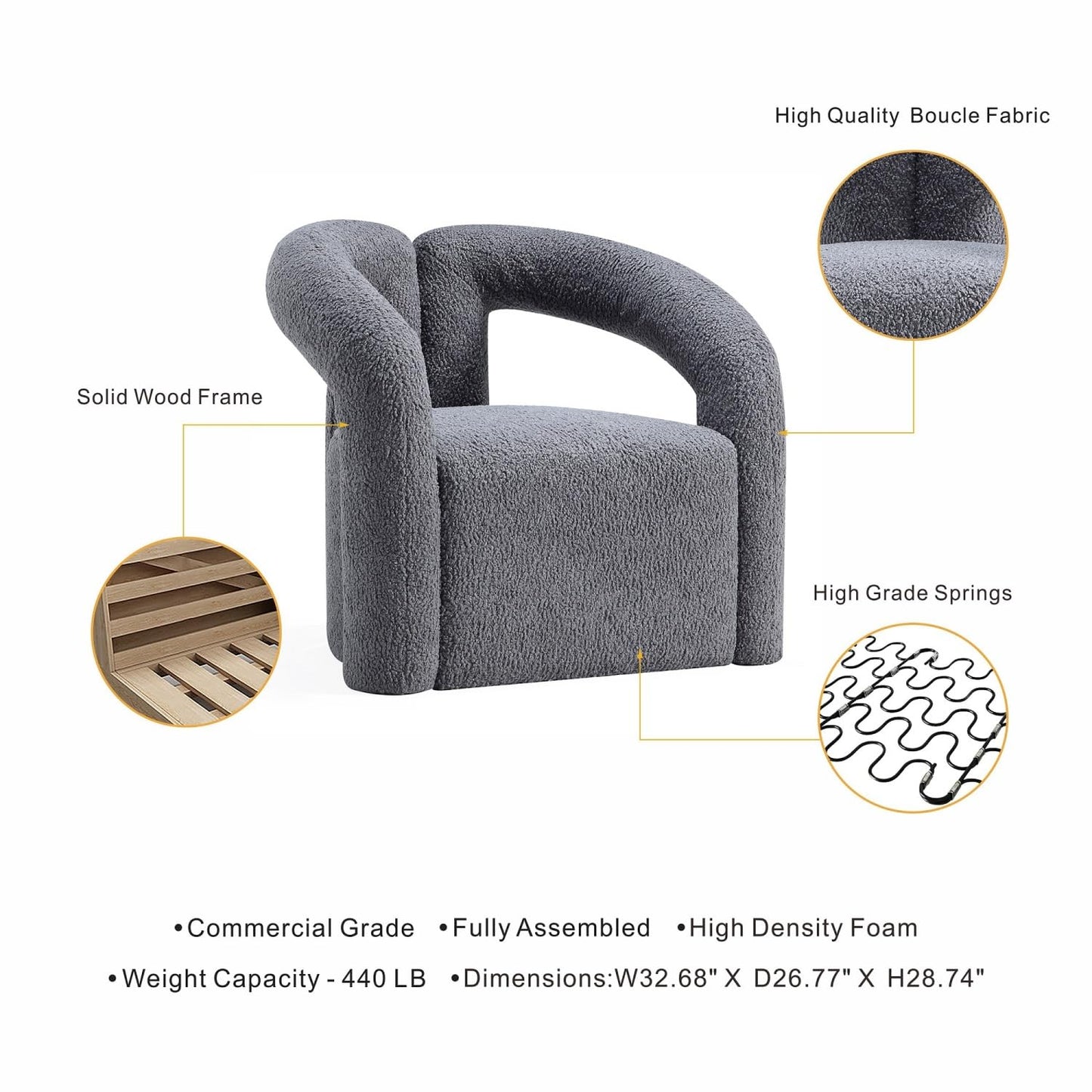 Lounge Chair in Gray