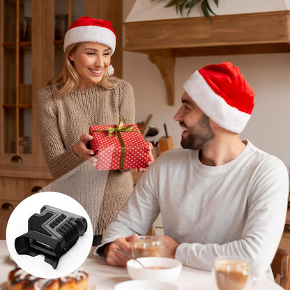 WOSPORTS 4K Night Vision Goggles – up to 80X Total Magnification, 10X Optical + 8X Digital Zoom, 1315FT Vision Range, 5000mAh Rechargeable Battery, IPX Waterproof NVG, Gifts for Men
