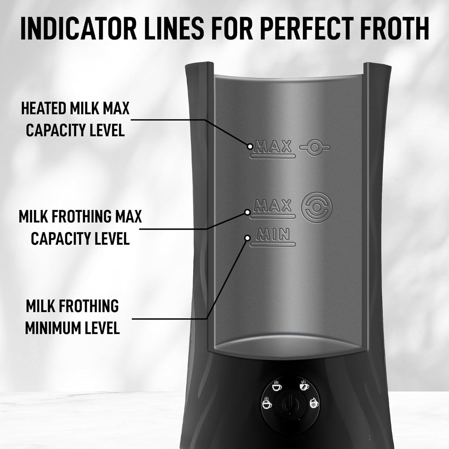 Zulay 4-in-1 Milk Frother and Steamer - Automatic Hot and Cold Foam Maker with Auto Shut Off & Temperature Control for