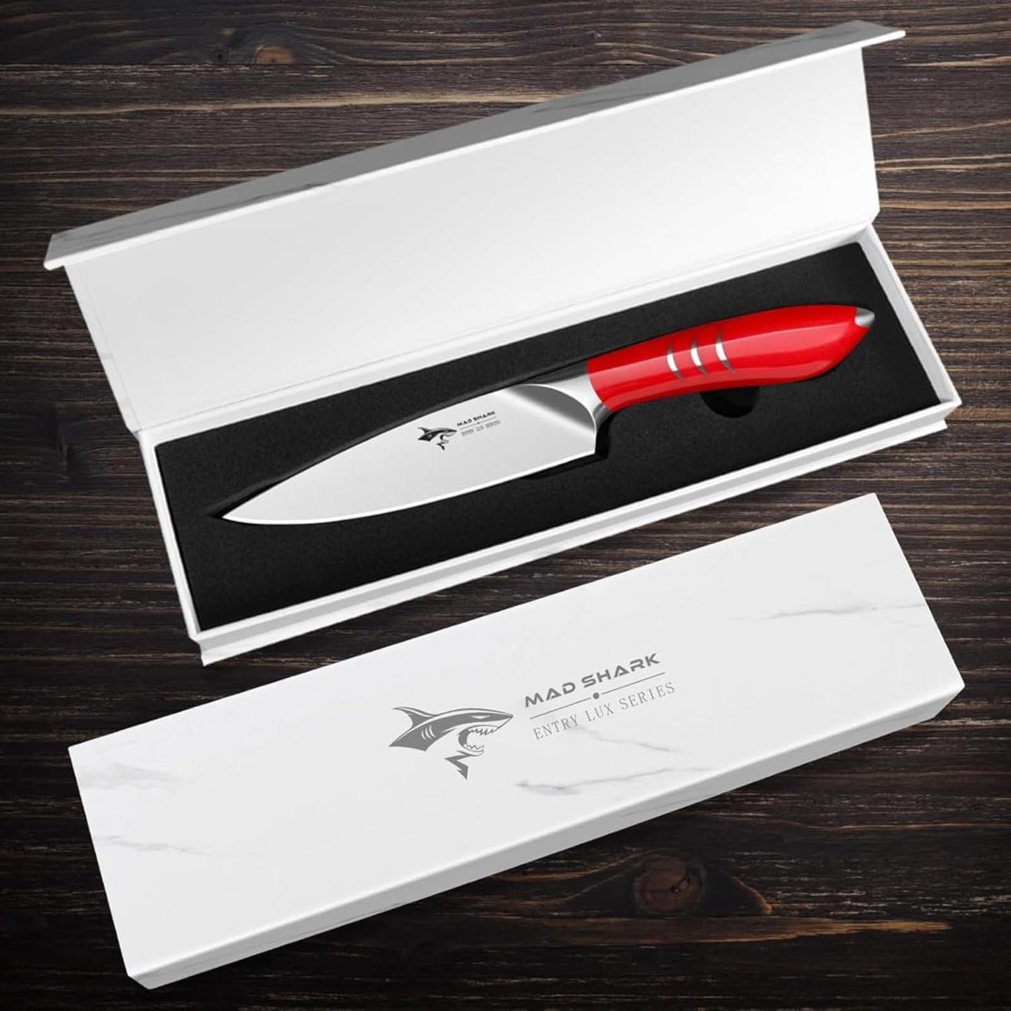 MAD SHARK Paring Knife 5 Inch Ultra Sharp, Small Kitchen Knife, German molybdenum-vanadium Stainless Steel, Ergonomic Handle Design, Chopping Knife for Precise Cutting, Peeling, Slicing