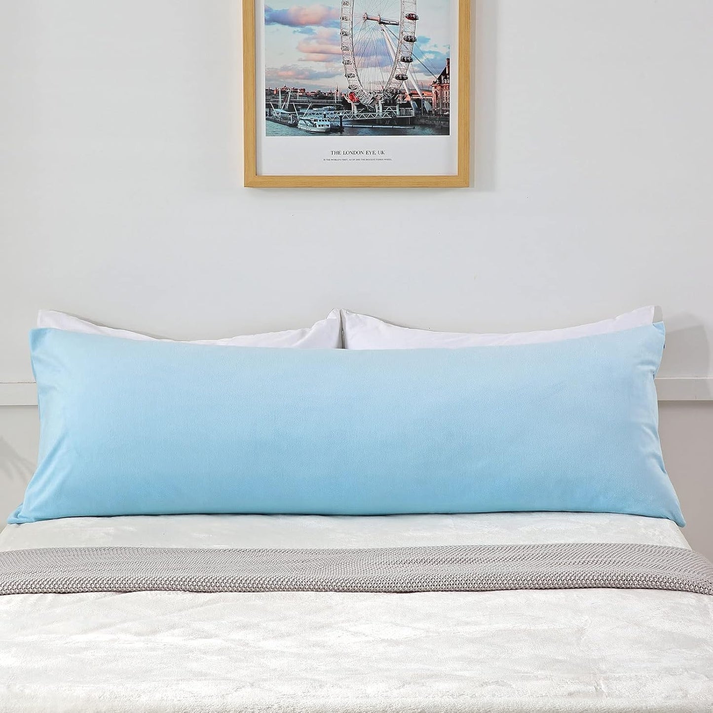 20 54 Inches Cozy YANHOMY Blue Body Pillow Cover Ultra Soft Body Pillow Pillowcase Long Pillow Case Cover X with Hidden