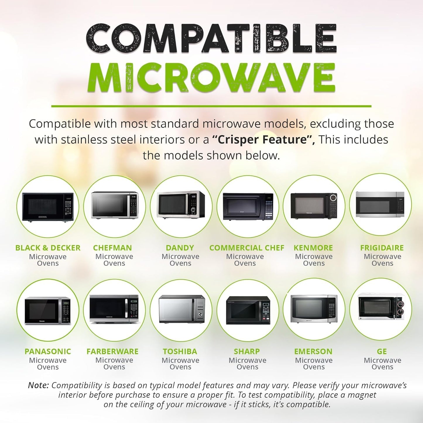 HOVER COVER Magnetic Microwave Splatter Cover with High Power, Strongest Magnetic Grip, Collapsible 12-Inch BPA-Free Food Lid, Vented Plate Guard, Dishwasher Safe, Space-Saving Storage - Gray