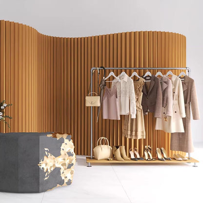 Portable Folding Privacy Room Divider, Freestanding Paper Screen Wall Partition for Indoor Use, Ideal for Home Office Studio Exhibition, H160xL500cm