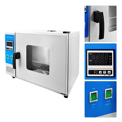 Censeanku 110V 60Hz Digital Forced Air Convection Drying Oven With Blower Fan & Constant Temperature, 14×14×14'' Stainless Steel Inner, Large Capacity 45L/12Gal