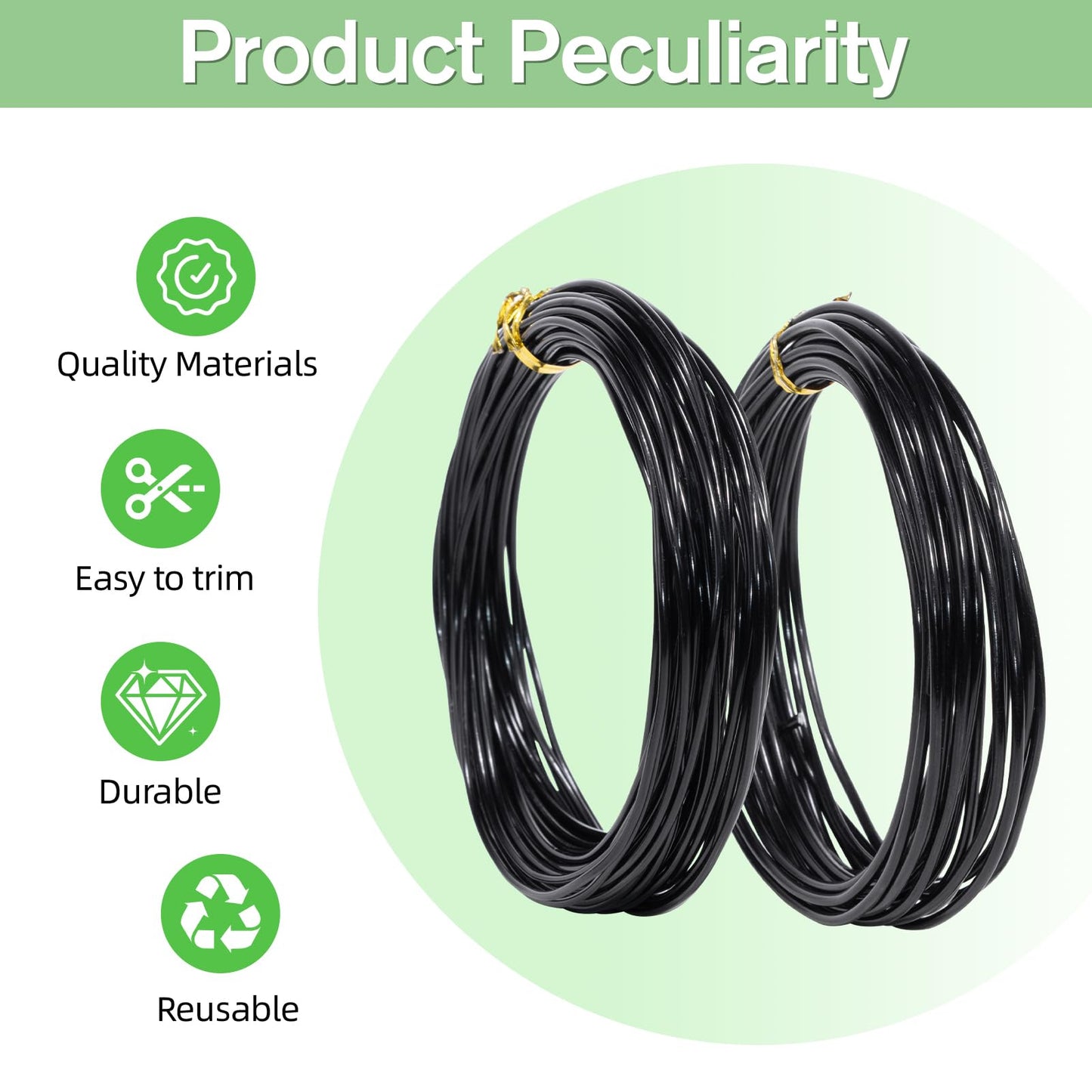Little pot friend Bonsai Wire Kit, 147 Feet Total 5 Sizes Aluminum Plant Wire for Bonsai Training, Essential Bonsai Tools