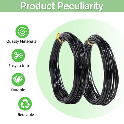 Little pot friend Bonsai Wire Kit, 147 Feet Total 5 Sizes Aluminum Plant Wire for Bonsai Training, Essential Bonsai Tools