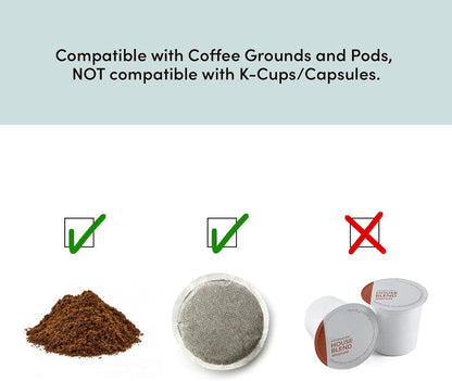 Elite Gourmet EHC112 Personal Single-Serve Coffee Maker, Includes 14Oz Stainless Steel Thermal Travel Mug