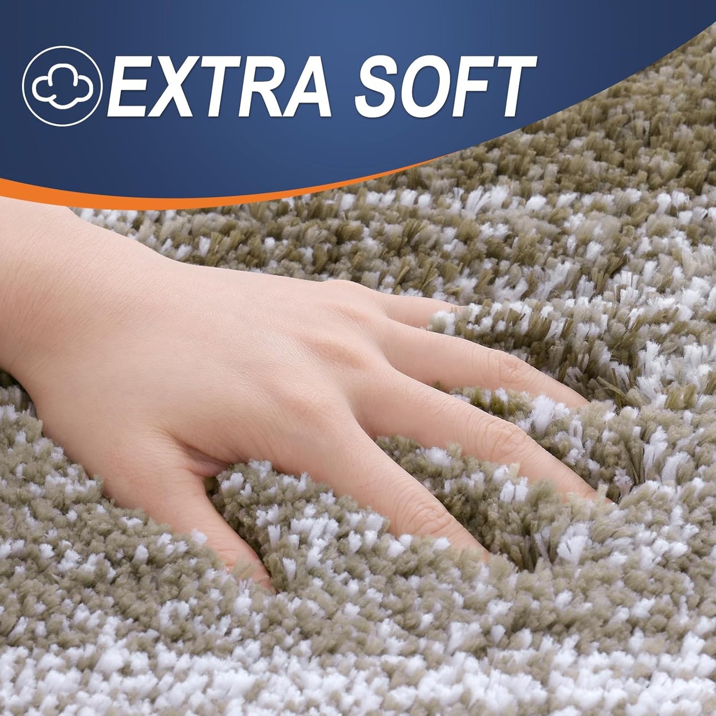 OLANLY Large Bathroom Rug Mat - Extra Soft Microfiber, Quick Dry, Machine Washable | 45x27 Coffee Color