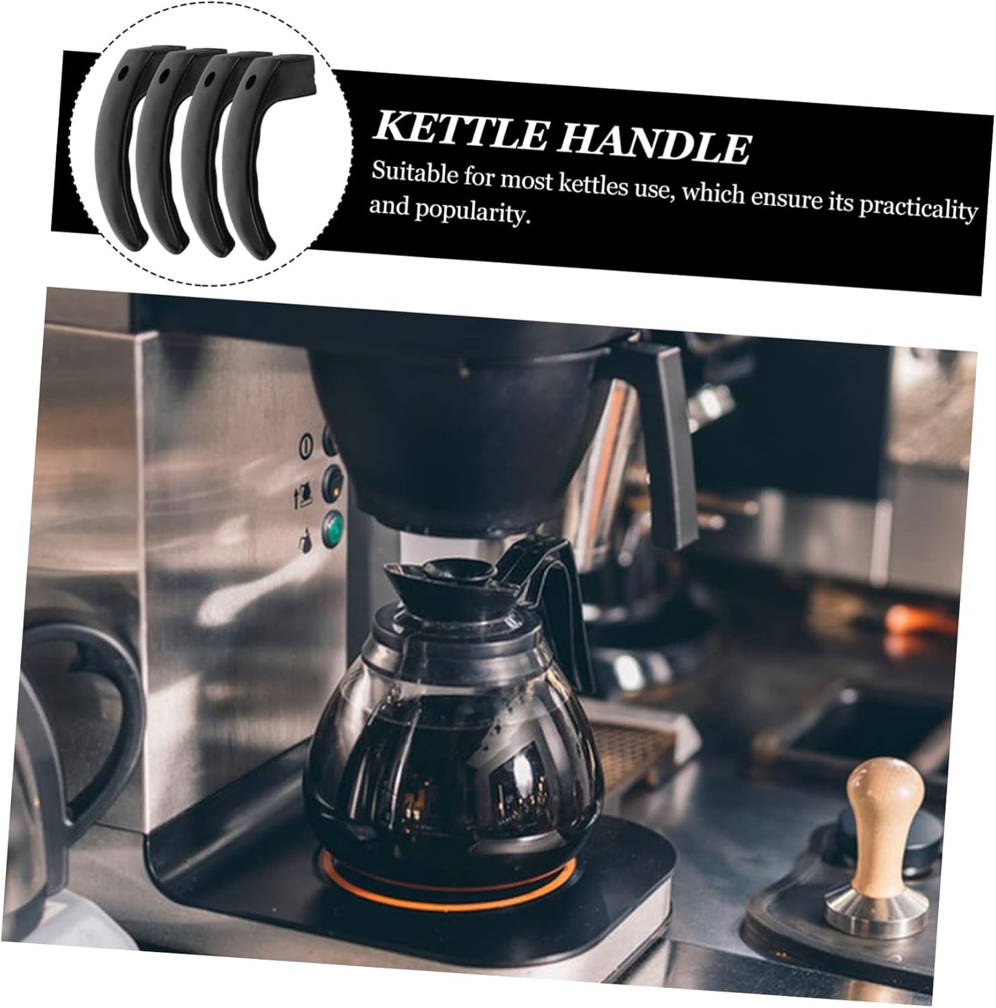 4pcs Coffee Pot Handle Replacement, Kettle Ear Replacement for Coffee and Tea Kettle Handles