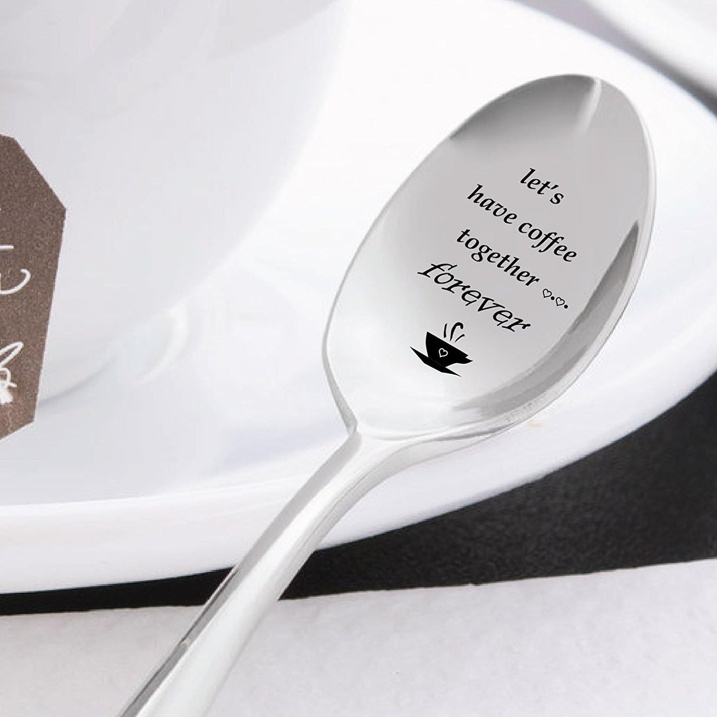 Let's Have Coffee Together Forever Spoon Gift - Love Gift for Girlfriend/Boyfriend, Christmas Proposal Gift