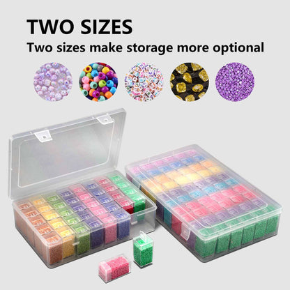 Diamond Painting Storage Containers with Lids - 40PCS Portable Transparent Plastic Set - Perfect for Diamond Art Storage, Diamond Art Supplies, Diamond Art Accessories & Diamond Art Kits for Beginners